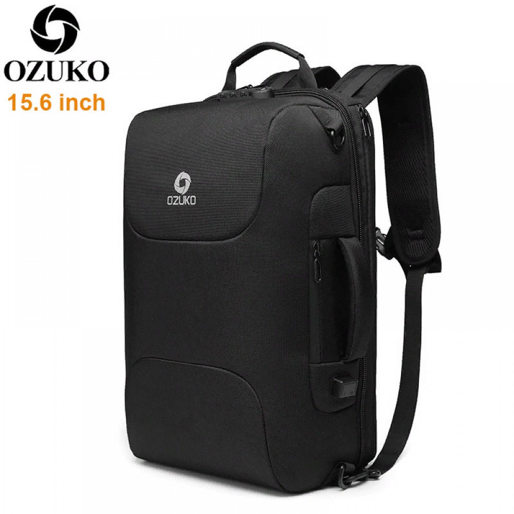 Деловой рюкзак Ozuko Ninja с кодовым замком, USB-портом и отделением для ноутбука 15.6