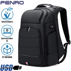 Рюкзак Fenro FR5076 с USB-портом и отделением для ноутбука 17