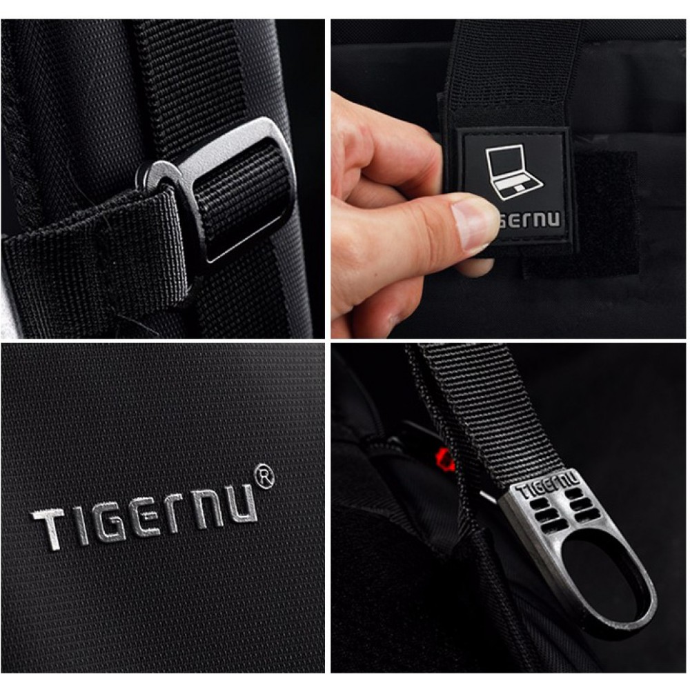 Рюкзак Tigernu T-B3105 с USB портом Чёрно-оранжевый
